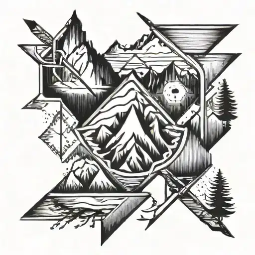 Arrows And Mountain