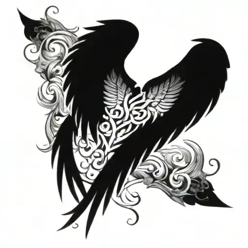 Incorporate Elements Of Pain And Suffering Into A Beautifully Crafted Angel Wing