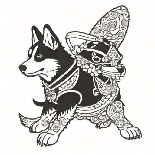 Samurai Corgi