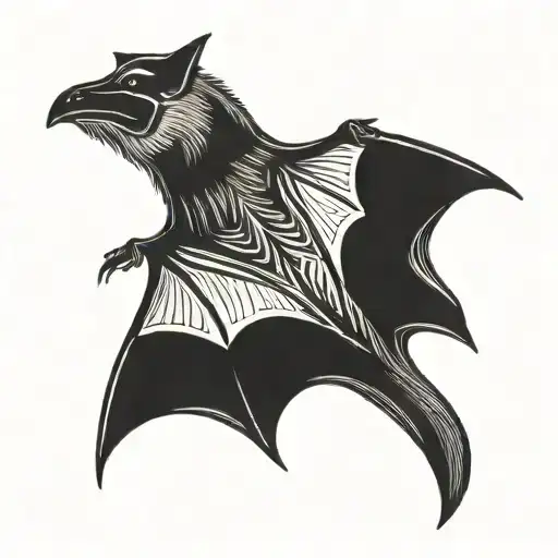 Flying Fox Bat Flying