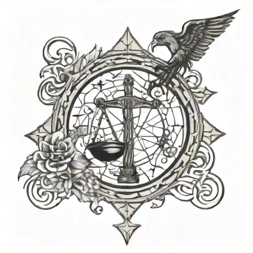 Vigro Cross Libra Zodiac