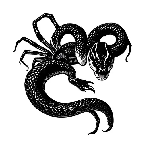 Snake Against Spider