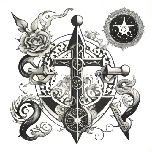 Vigro Cross Libra Zodiac Sign