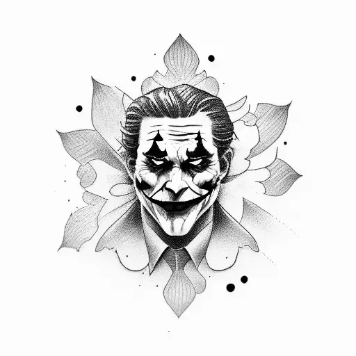 Joker Wearing Luis Vuiton And Holding A Flower