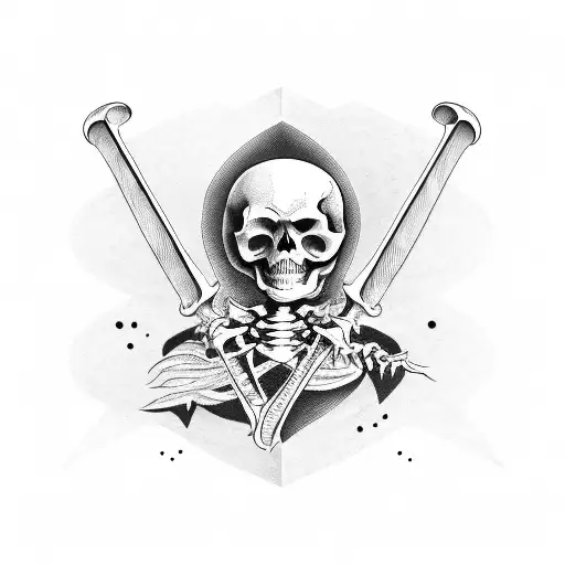 Skeleton With Halberd