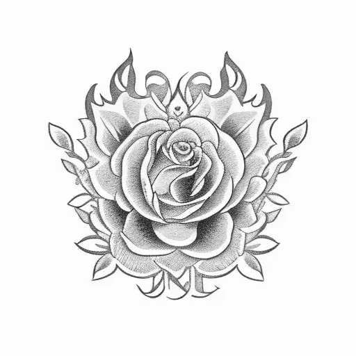 A Floral Design With Hidden Poker Card Symbols