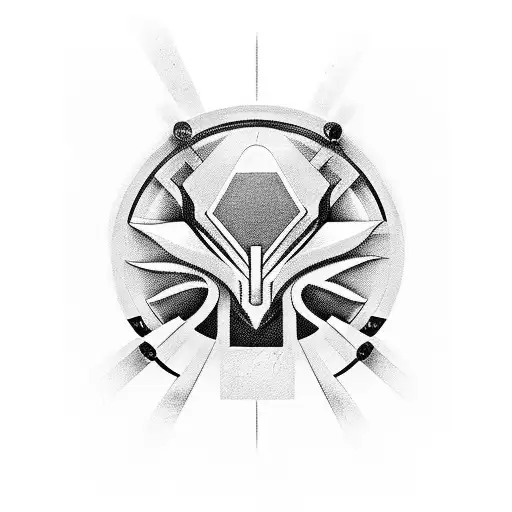 Incorporate A Sleek Sports Car With Futuristic Elements Into A Gaming-themed Tattoo Design