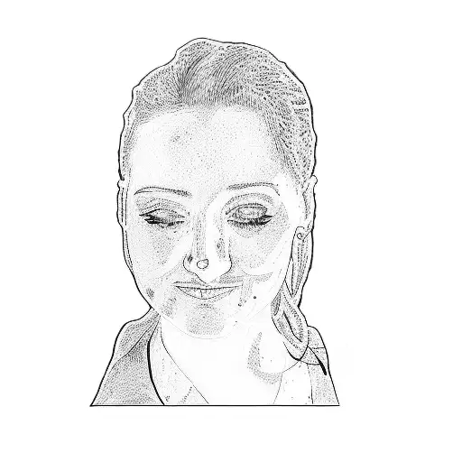 A Woman In A Black Shirt