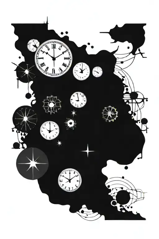 All Clocks In The World With Abstract Design Featuring