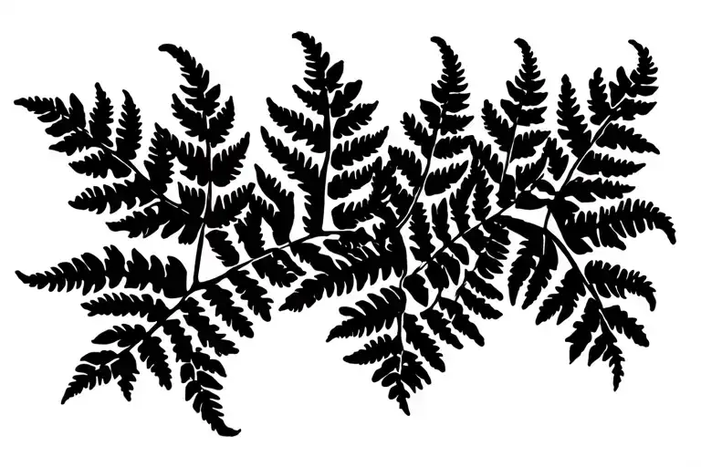 Maori Tattoo Fern Leaf