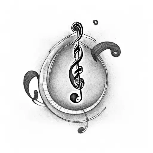 Semicolon With Eigth Note And Bass Clef