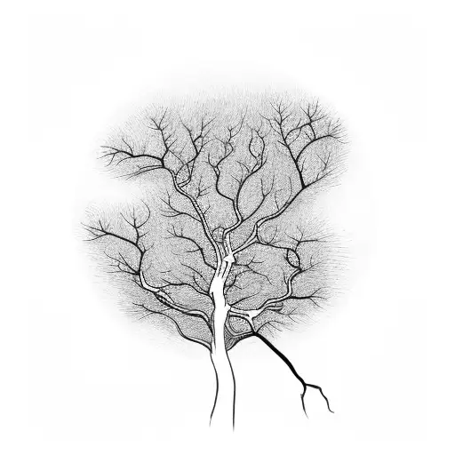 One Line Branched Tree