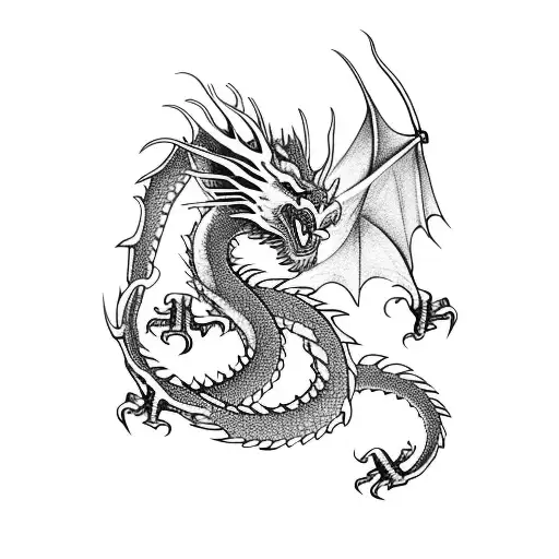 Dragon Escupiendo Fuego