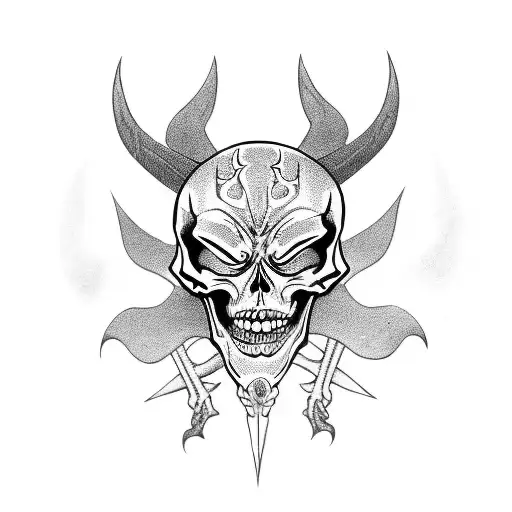 Skeleton Devil With Hood
