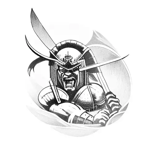 A Fierce Spartan Warrior Driving A Vintage Sports Car