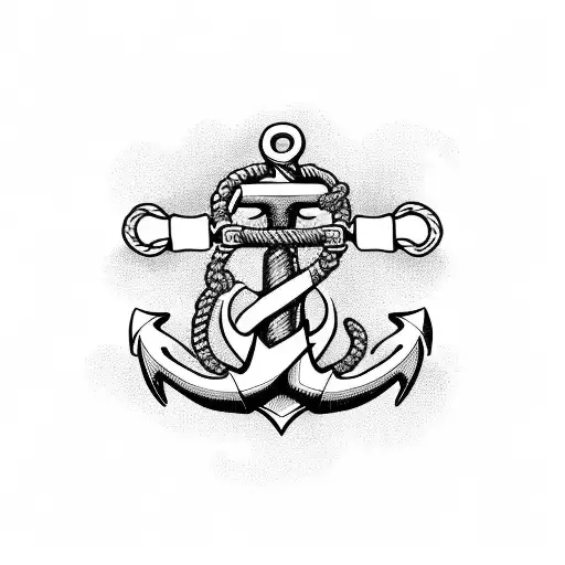 Anchor With Rope Around