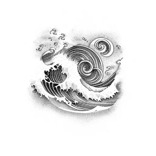 Ocean Wave With Happiness