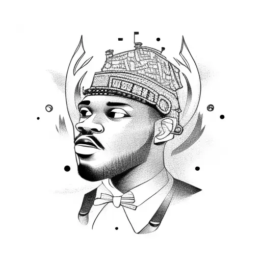 A Black Man Running From Another Black Man