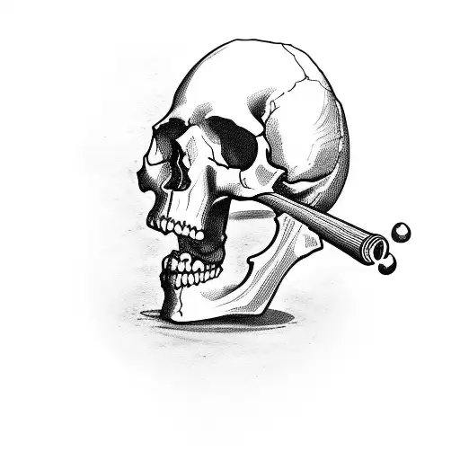 Skull Blowing Bubbles