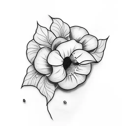 Morning Glory With A Bee