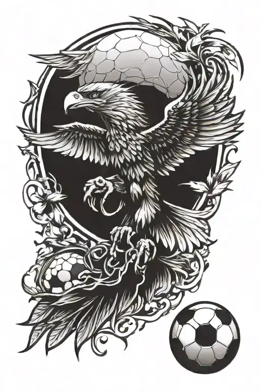 Eagle And Football