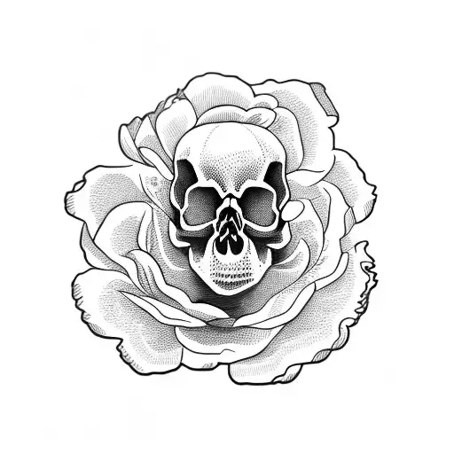 Skull Peony