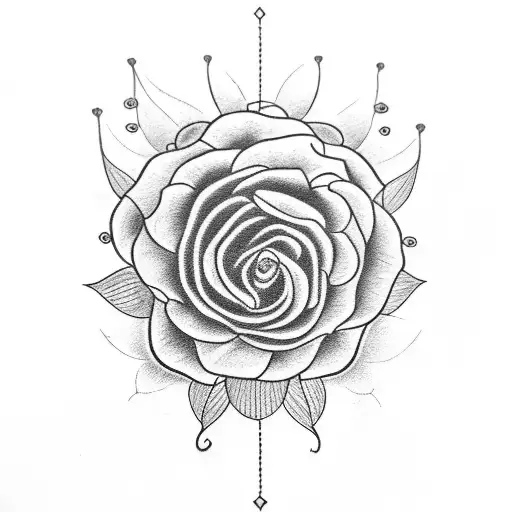 Semicolon With Violet Flower