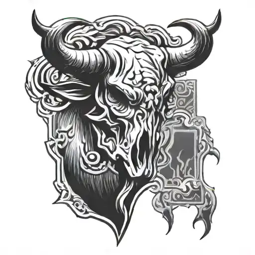 Rock Bull Bull Bull Skull