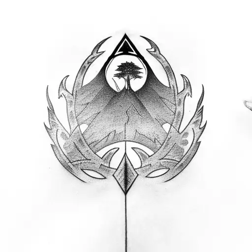 Lord Of The Rings Tree Of Gondor And Anduril