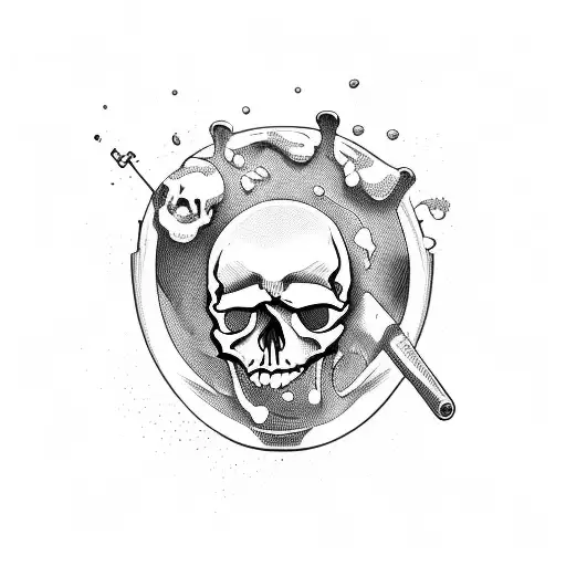 Skull Floating In A Potion