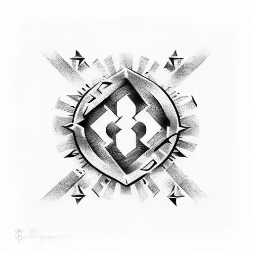 Anarchy Symbol Made From Guns