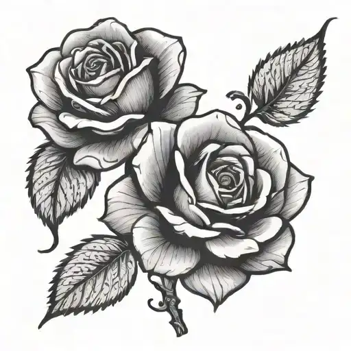 Rose With Stem Saying Loyalty Over Everything Add More Black