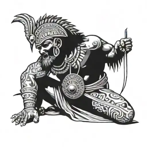 Papuan Warrior Meditating