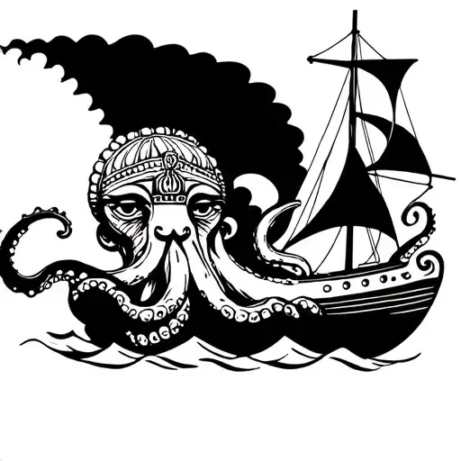 Octopus Sailing Boat Indian Head