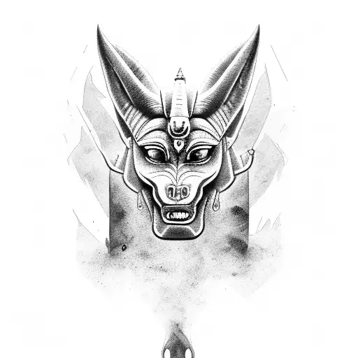 Scary Anubis Showing Theet