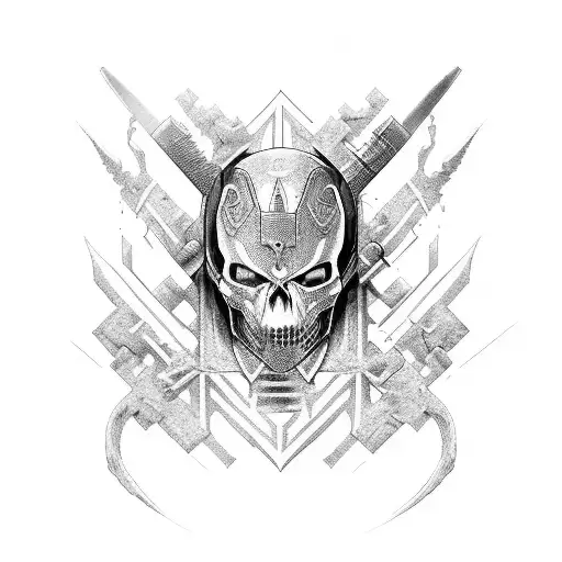 Ironside Warrior Black And White