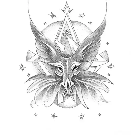 Stars Birds Tarot Moon