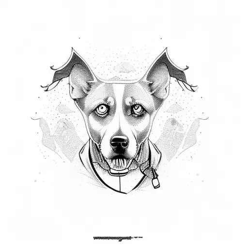 Man And Pet Dog On Boat