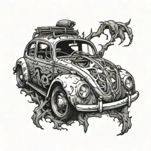 Wrecked Beetle Car