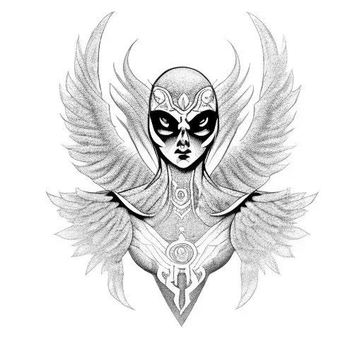 Combine A Seraph Angel With An Eye Design