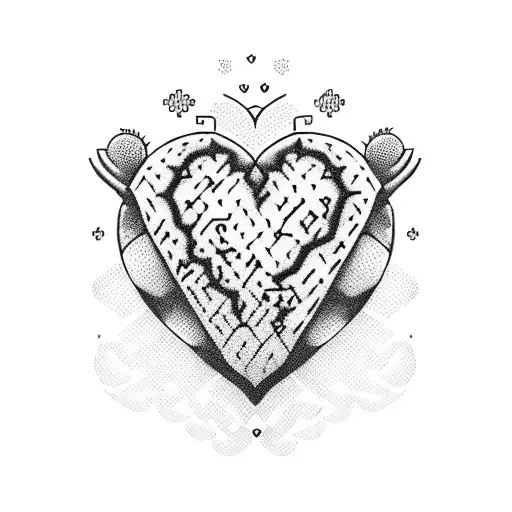 Heart Cactus With Eyelets Growing On Top