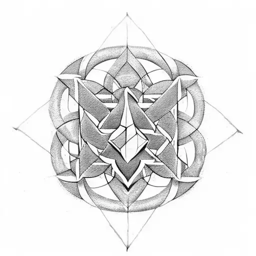 Combine The Valknut Symbol With The Number 78 In A Geometrice Design