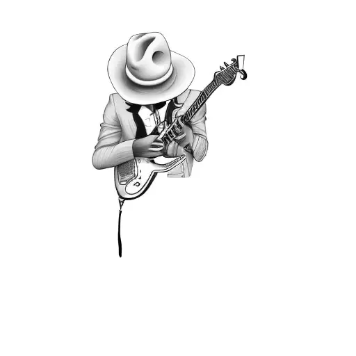 Stormy Monday Mysterious Black Man Plays Guitar