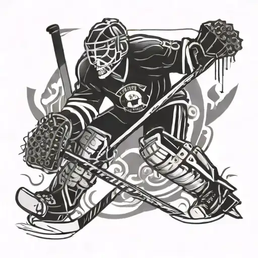 Combine Elements Of Hockey And The Reaper In A Unique Design