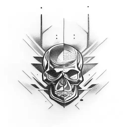 Skull Amd Car Engine