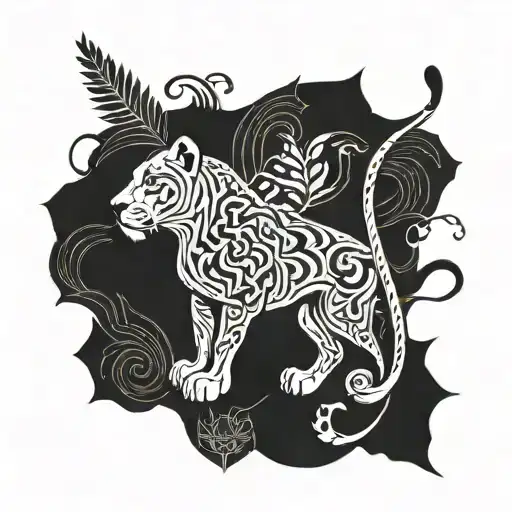 Lioness Inspired Tribal