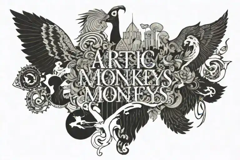 Artic Monkeys Album Cover Incorporating Hozier Song Work