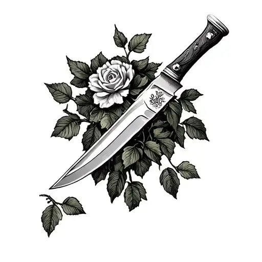 Misericorde With Serotonin Wrapped Around The Knife In Vine Like Way