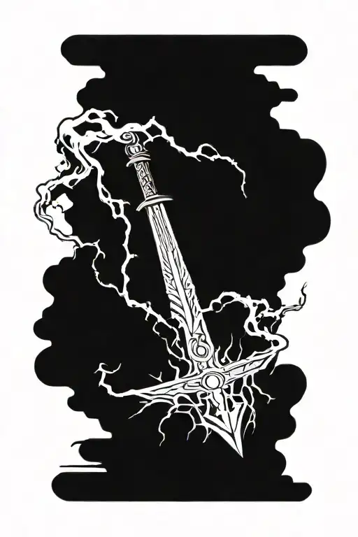 Lightning With Sword