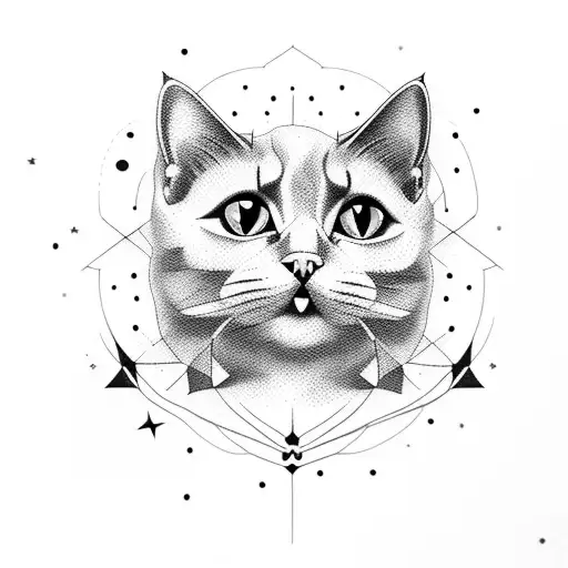 Cat Consumed With Stars